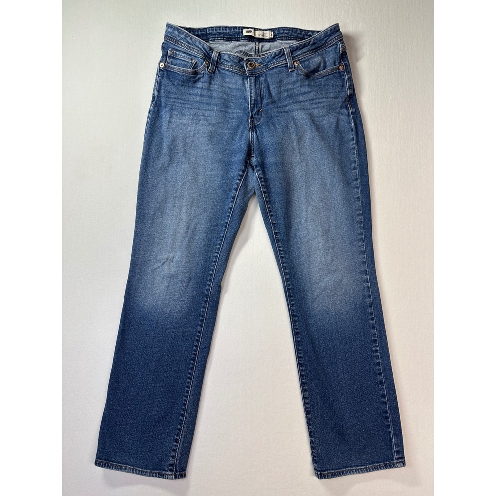 Levi's 529 Straight Leg Curvy Jeans Womens Sz 16 Medium Wash Flap Pocket 33x30
